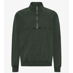 COLORFUL STANDARD Organic Quarter Zip in Midnight Forest