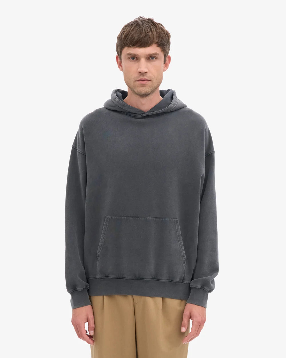 COLORFUL STANDARD Oversized Hoodie in Faded Black