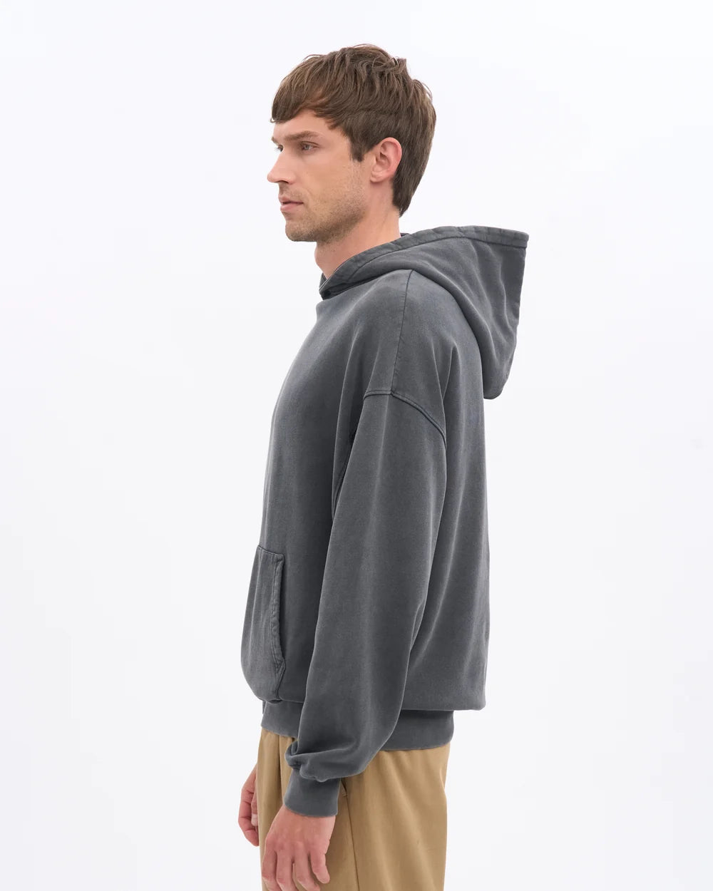 COLORFUL STANDARD Oversized Hoodie in Faded Black