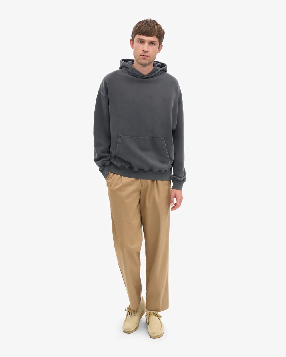 COLORFUL STANDARD Oversized Hoodie in Faded Black