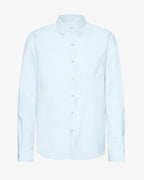 COLORFUL STANDARD Organic Flannel Shirt in POLAR BLUE