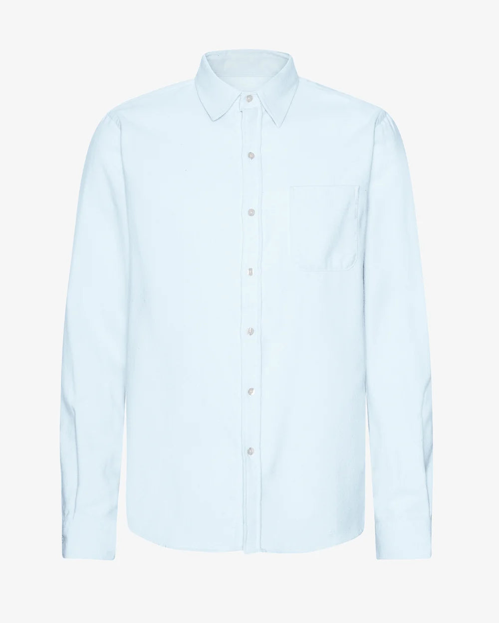COLORFUL STANDARD Organic Flannel Shirt in POLAR BLUE