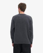 COLORFUL STANDARD Oversized Merino Wool Crew in LAVA GREY