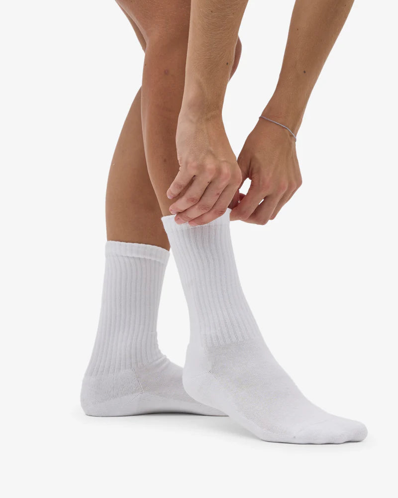 COLORFUL STANDARD Organic Active Socks in WHITE