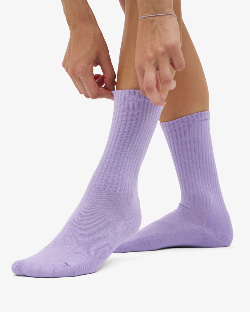 COLORFUL STANDARD Organic Active Socks in SOFT LAVENDER