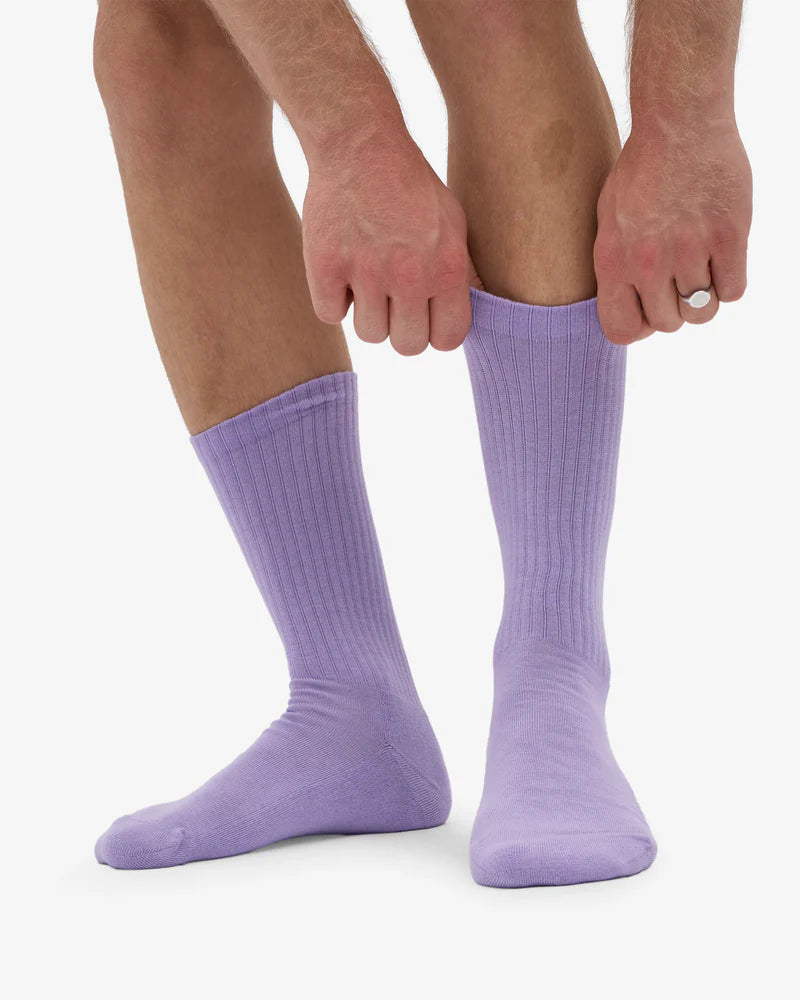 COLORFUL STANDARD Organic Active Socks in SOFT LAVENDER