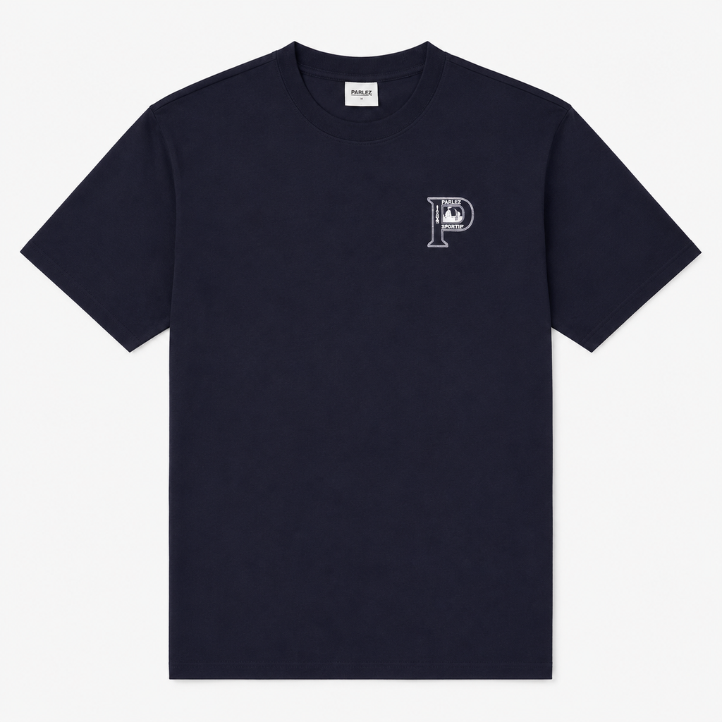 PARLEZ Clark T-Shirt in Navy