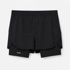 ACID RUNNING 2-in-1 Shorts in Black