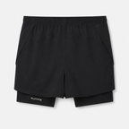 ACID RUNNING 2-in-1 Shorts in Black