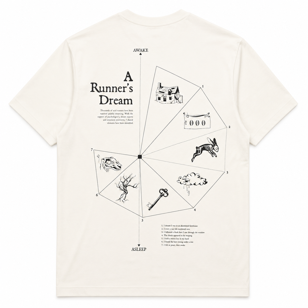 ACID RUNNING Runner's Dream T-Shirt in Bone