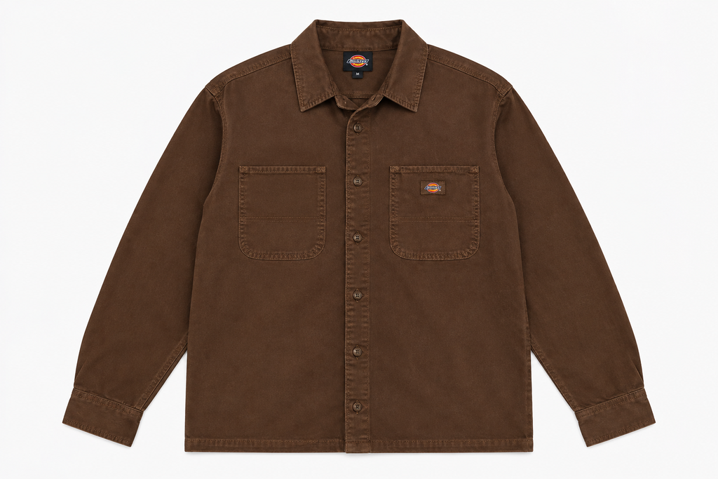 DICKIES 247 Work Shirt in Timber Brown