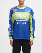 DEUS EX MACHINA Step Out Moto Jersey in Blue