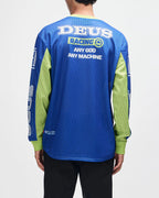 DEUS EX MACHINA Step Out Moto Jersey in Blue