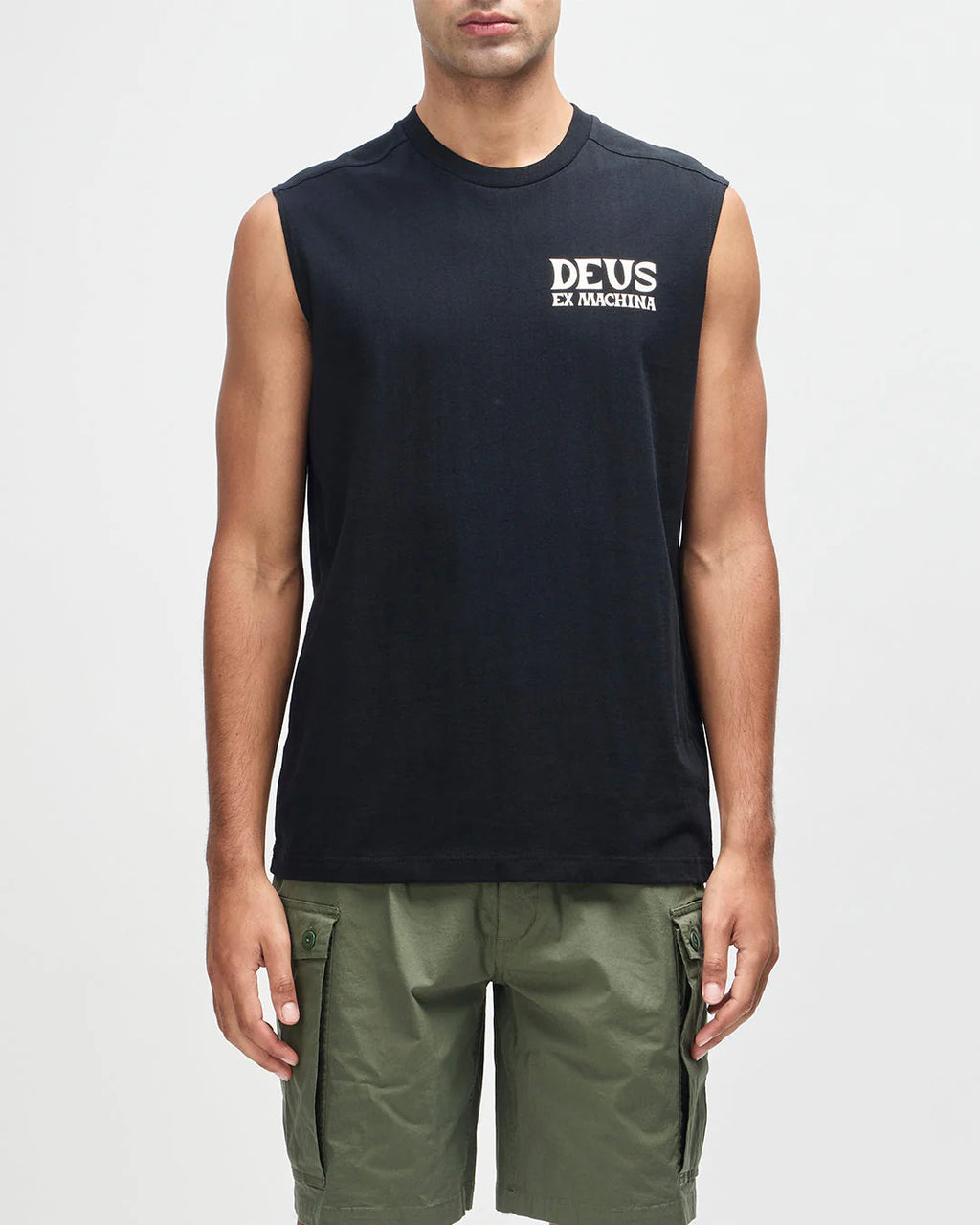 DEUS EX MACHINA Chinook Muscle Vest in Black