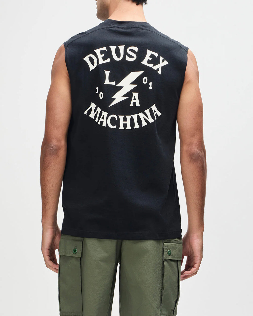 DEUS EX MACHINA Chinook Muscle Vest in Black