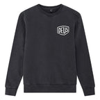 DEUS EX MACHINA Shield Garment Dyed Sweatshirt in Black