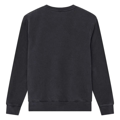 DEUS EX MACHINA Shield Garment Dyed Sweatshirt in Black
