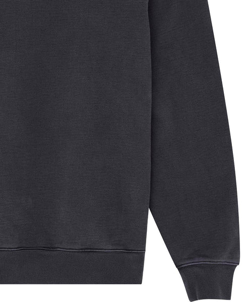 DEUS EX MACHINA Shield Garment Dyed Sweatshirt in Black