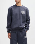 DEUS EX MACHINA Shield Garment Dyed Sweatshirt in Black