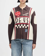 DEUS EX MACHINA Monte Carlo Knit Cardigan in JAVA BROWN