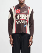DEUS EX MACHINA Monte Carlo Knit Cardigan in JAVA BROWN