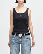 Womens DEUS EX MACHINA June Shield Tank in BLACK