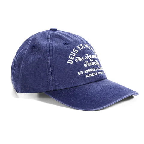 DEUS EX MACHINA Biarritz Sign Cap in Mechanic Blue
