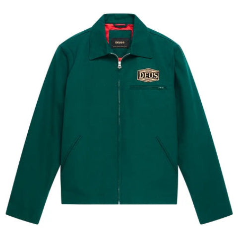 DEUS EX MACHINA Earls Work Jacket in Racing Green