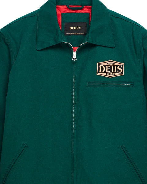 DEUS EX MACHINA Earls Work Jacket in Racing Green