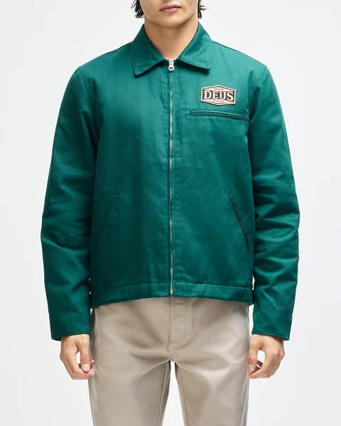 DEUS EX MACHINA Earls Work Jacket in Racing Green
