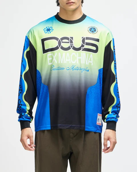DEUS EX MACHINA Manhole Moto Jersey in Black