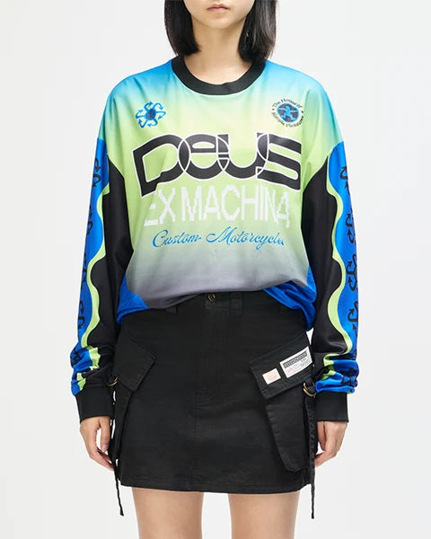 DEUS EX MACHINA Manhole Moto Jersey in Black