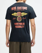 DEUS EX MACHINA Cutaway T-Shirt in Black