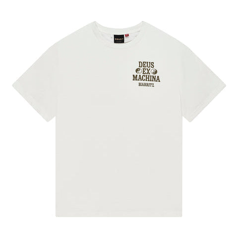 DEUS EX MACHINA Biarritz Ceramic T-Shirt in Vintage White