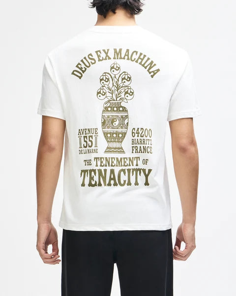 DEUS EX MACHINA Biarritz Ceramic T-Shirt in Vintage White