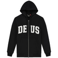 DEUS EX MACHINA Victory Lap Zip Hoodie in Black