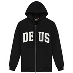 DEUS EX MACHINA Victory Lap Zip Hoodie in Black
