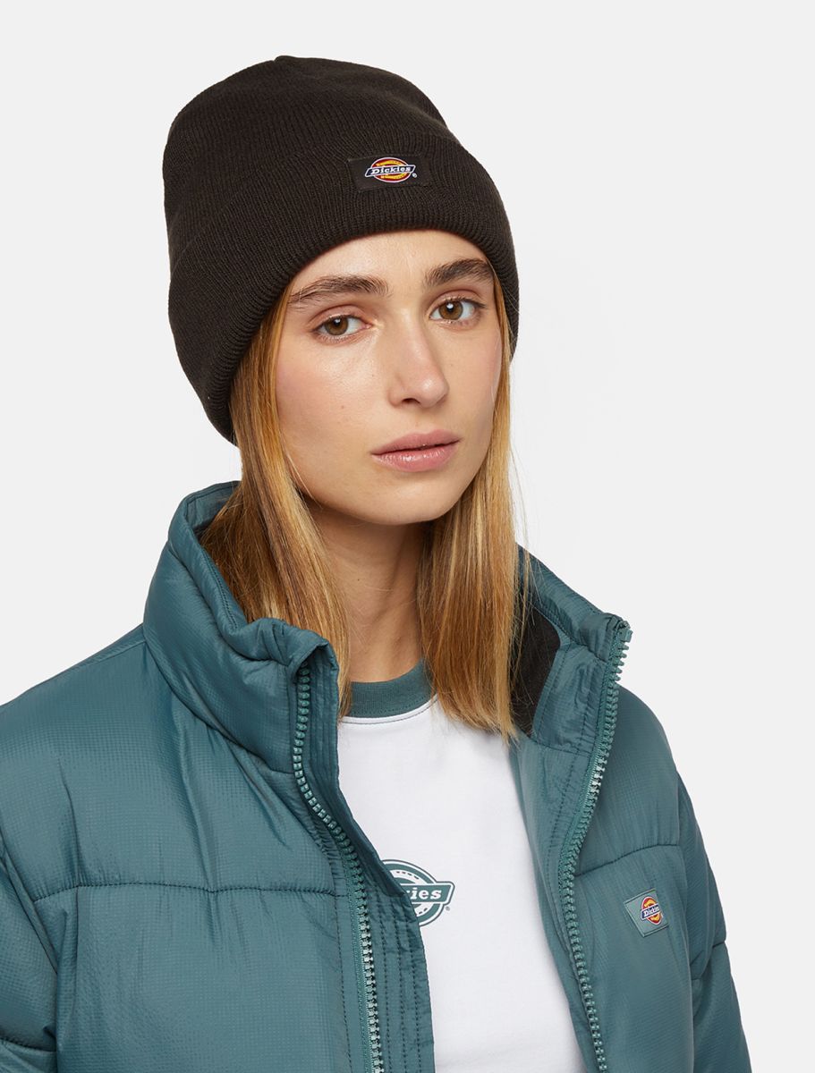 DICKIES Gibsland Beanie in DARK BROWN