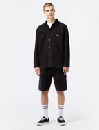 DICKIES Duck Canvas Chap Double Knee Shorts in BLACK