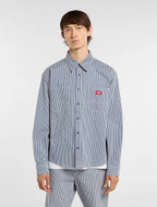DICKIES Hickory Long Sleeve Workshirt in RETRO INDIGO
