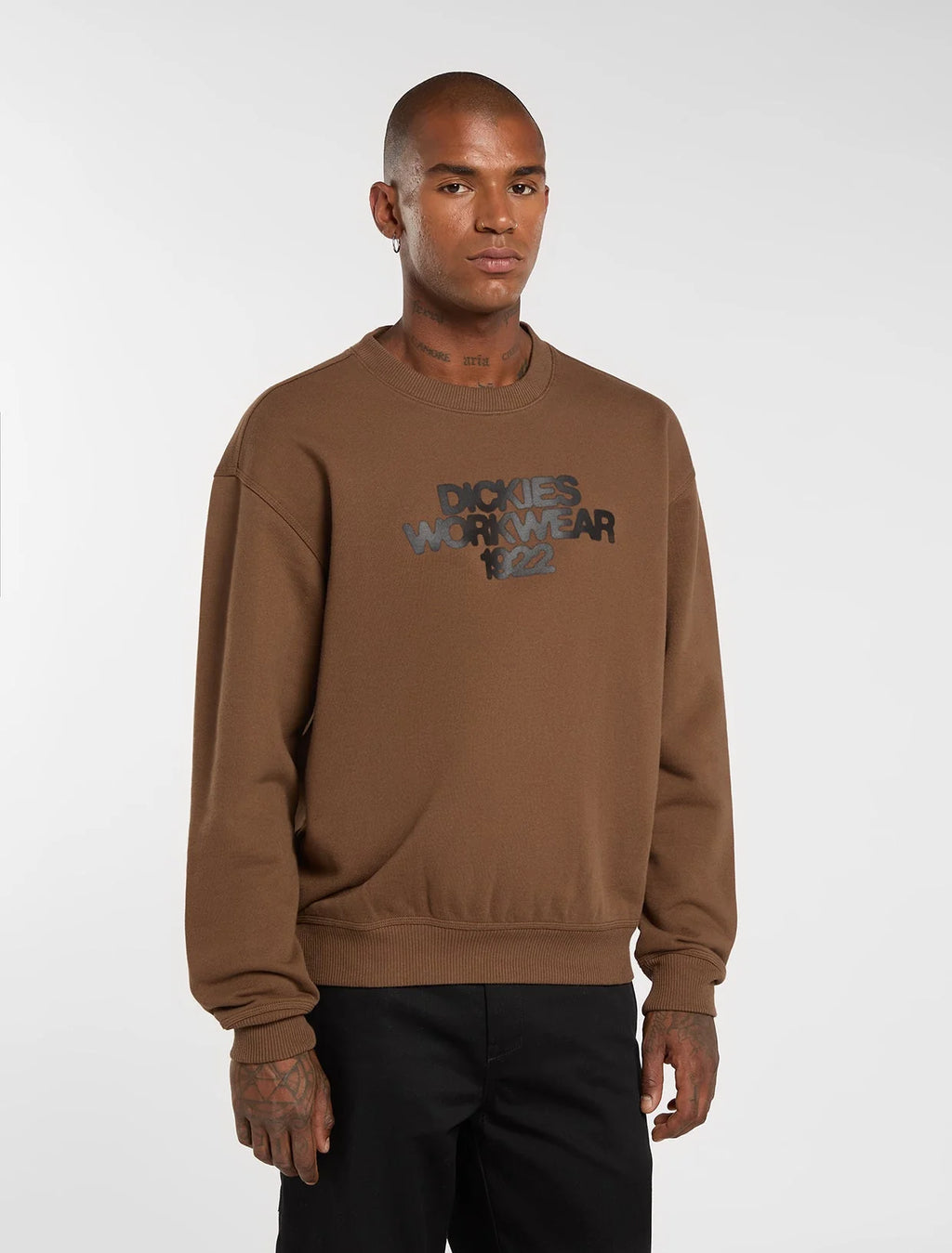 DICKIES Torrey Sweatshirt in TIMBER BROWN