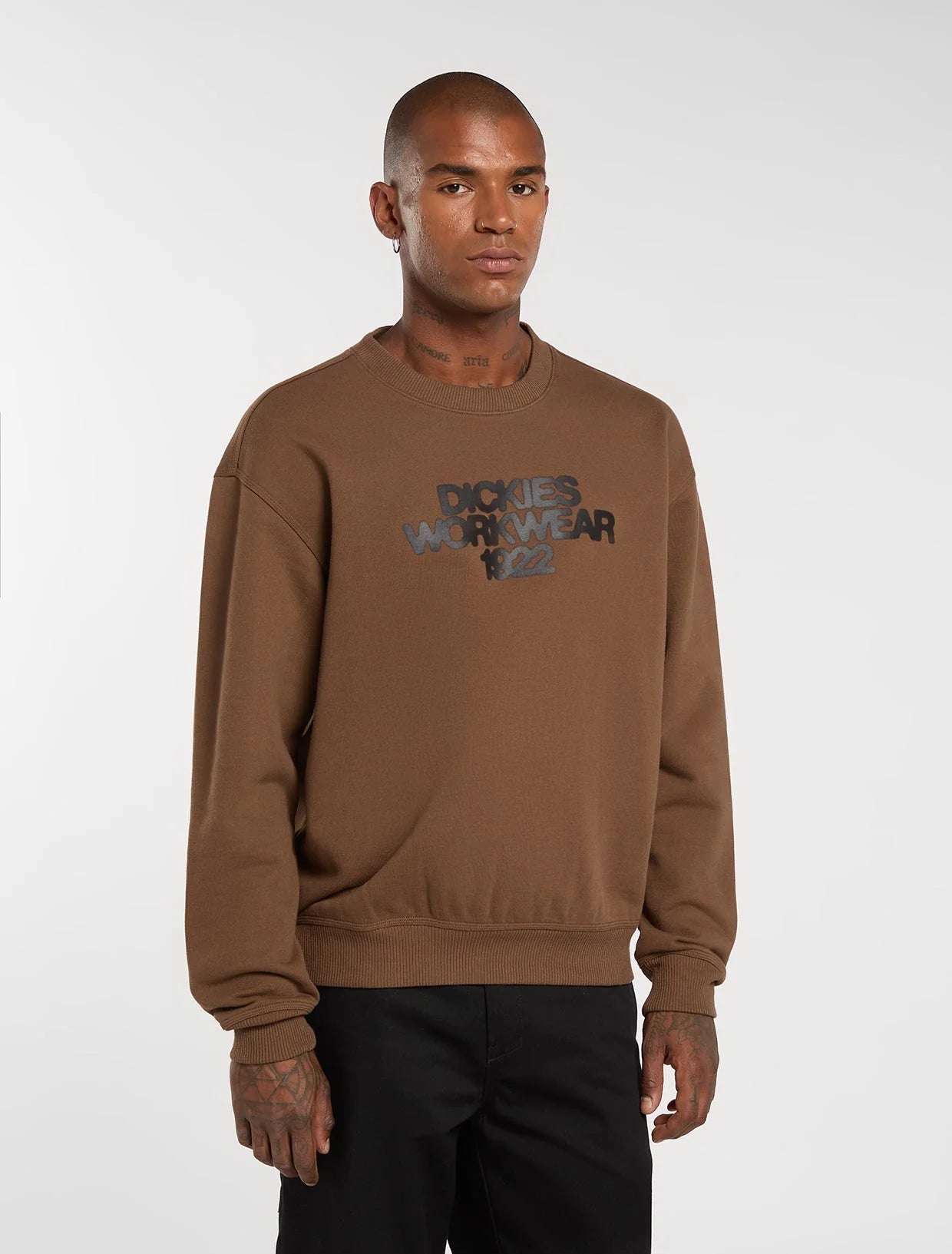 DICKIES Torrey Sweatshirt in TIMBER BROWN