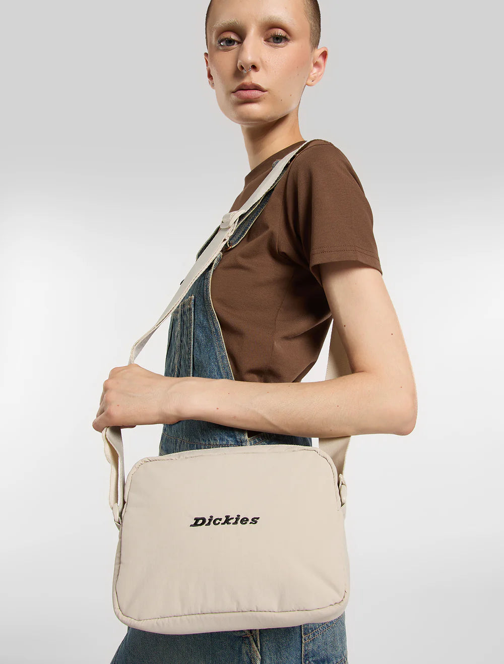 DICKIES Enon Pouch Bag in STONE