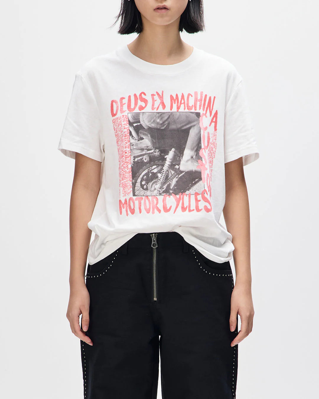 Womens DEUS EX MACHINA Ephemera Tee in WHITE