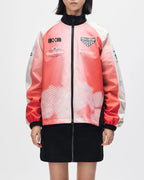 Womens DEUS EX MACHINA Memorial Day Run Jacket in POINSETTIA RED