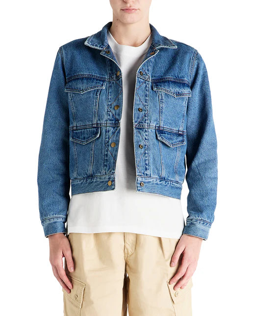 Womens DEUS EX MACHINA Marla Reversible Jacket in DENIM