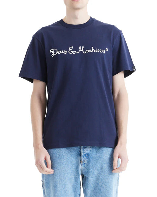 DEUS EX MACHINA Noodle T-Shirt in NAVY