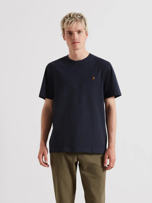 FARAH Danny Regular Fit T-Shirt in TRUE NAVY