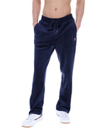FILA Fio Velour Straight Leg Joggers in NAVY