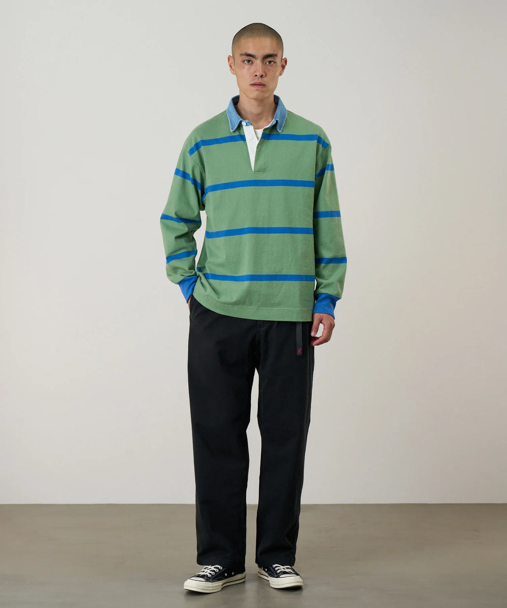 GRAMICCI Straight Fit Trousers in BLACK